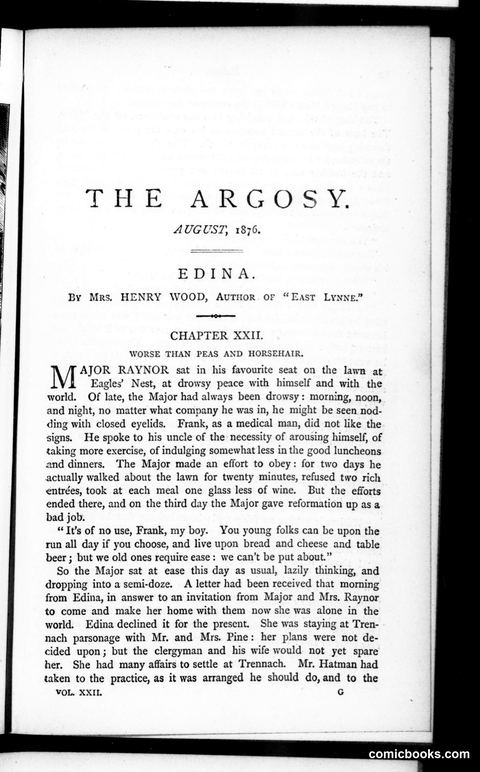 The Argosy, Vol. 22