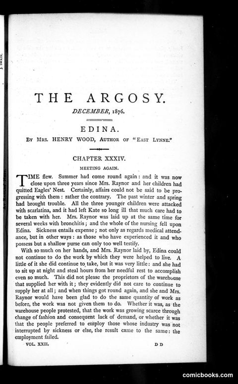 The Argosy, Vol. 22