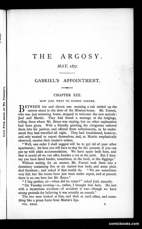 The Argosy, Vol. XXIII
