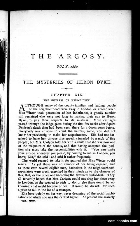 The Argosy, Vol. 30