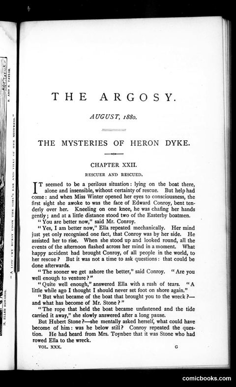 The Argosy, Vol. 30
