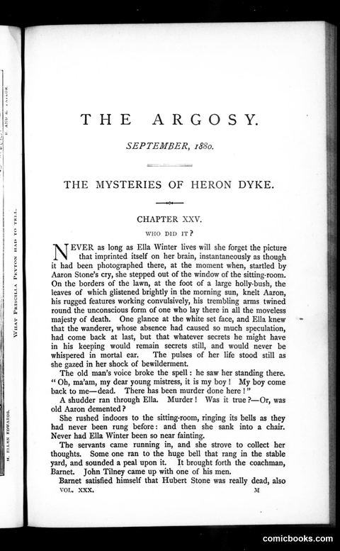 The Argosy, Vol. 30