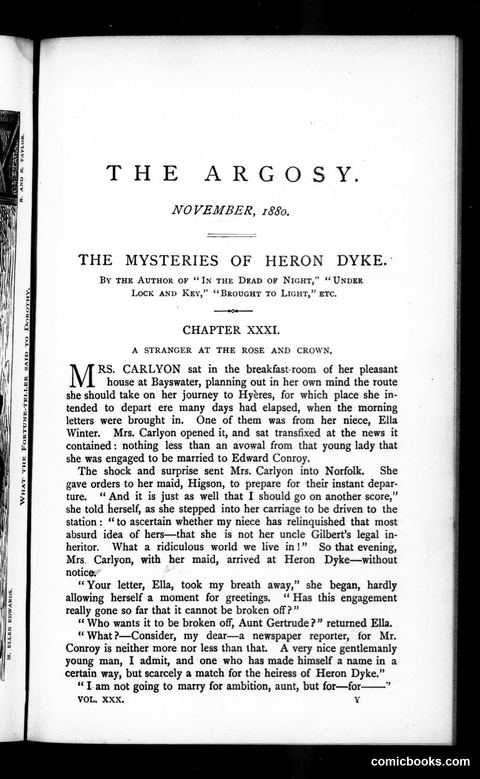 The Argosy, Vol. 30