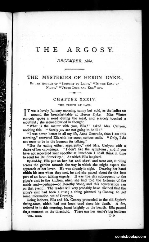 The Argosy, Vol. 30