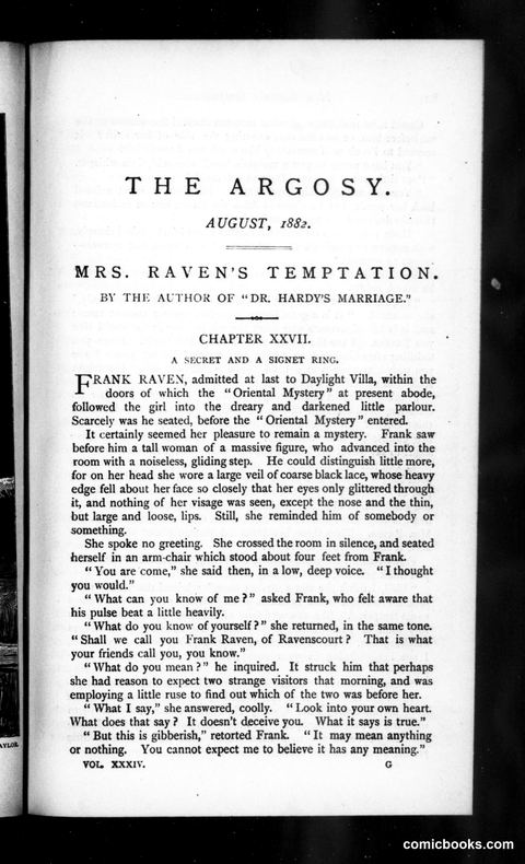 The Argosy, Vol. 34