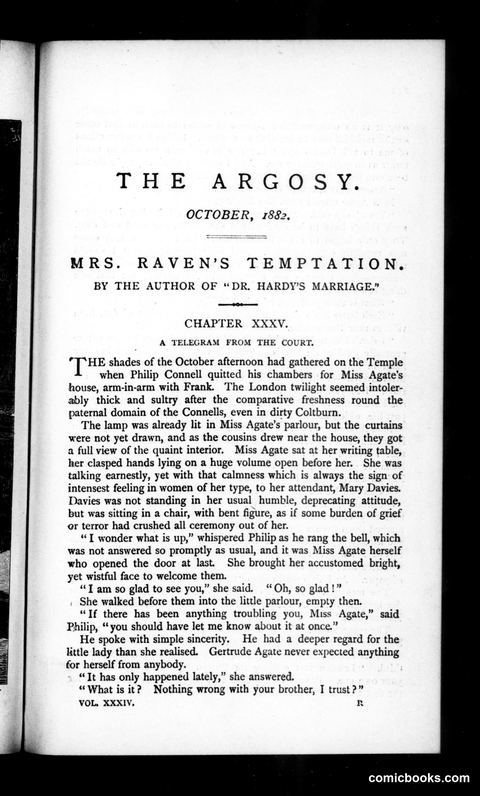 The Argosy, Vol. 34
