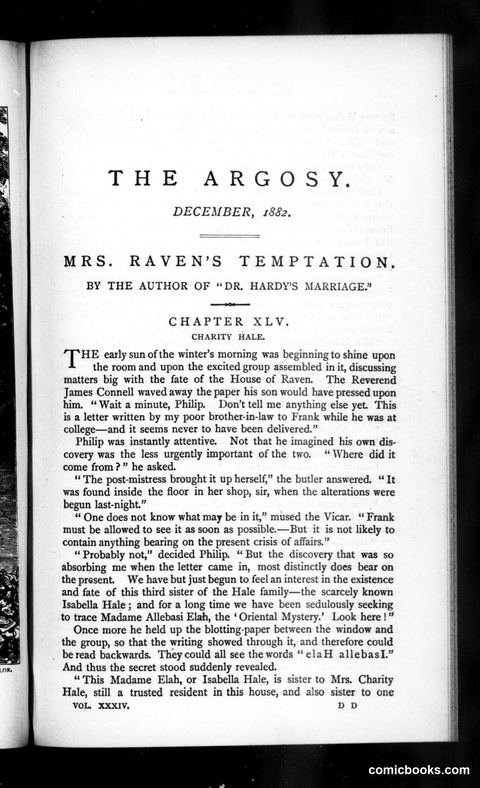 The Argosy, Vol. 34
