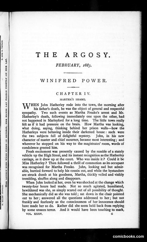 The Argosy, Vol. 35