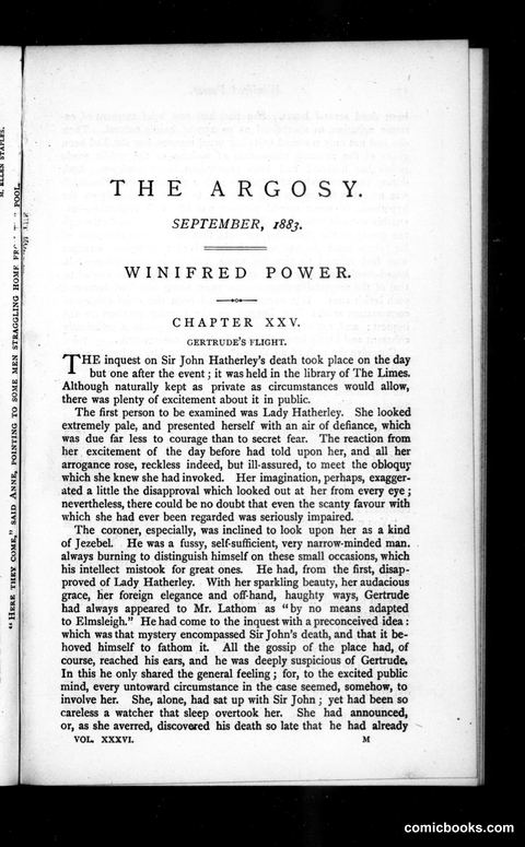 The Argosy, Vol. 36