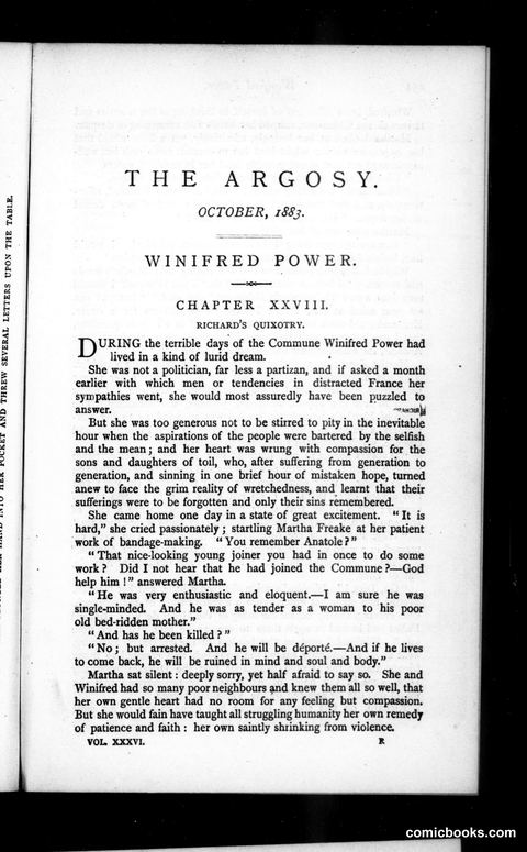 The Argosy, Vol. 36