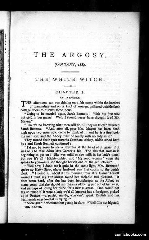The Argosy, Vol. 37