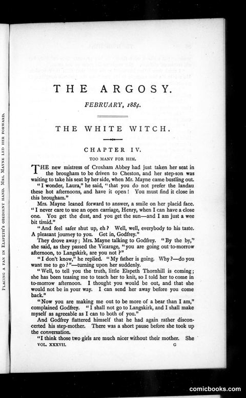 The Argosy, Vol. 37