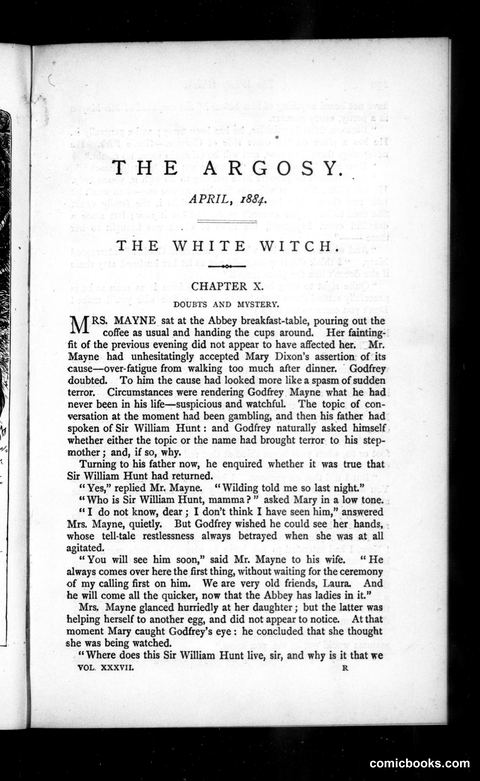 The Argosy, Vol. XXXVII