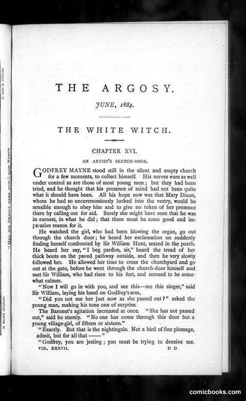 The Argosy, Vol. 37