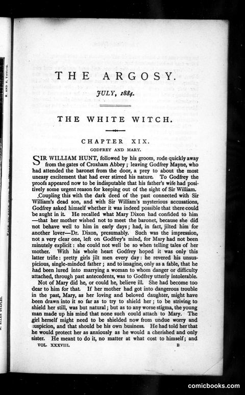 The Argosy, Vol. 38
