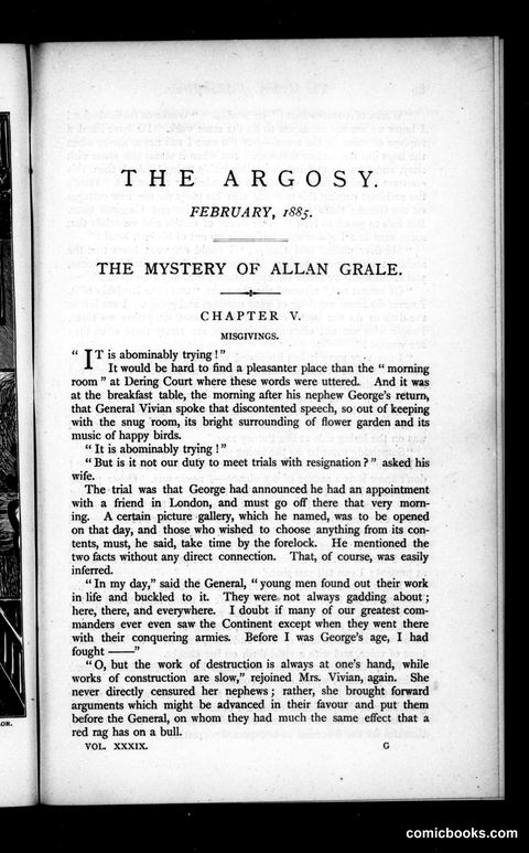 The Argosy, Vol. 39