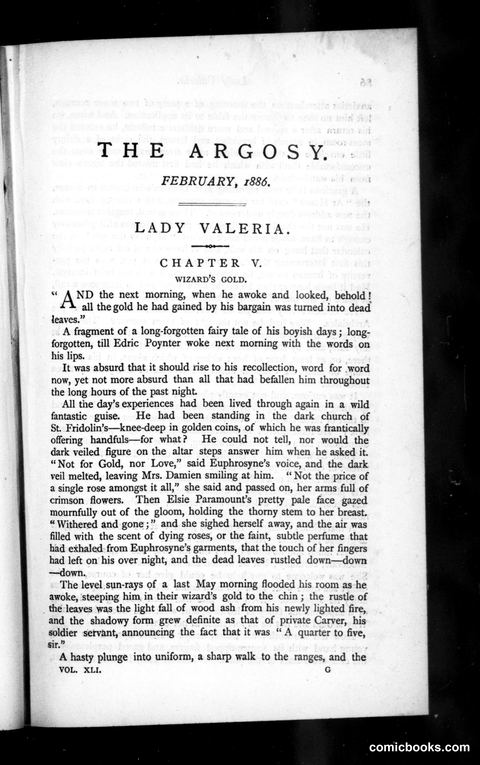 The Argosy, Vol. 41