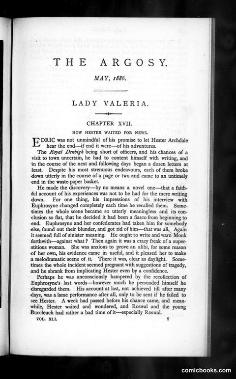 The Argosy, Vol. 41
