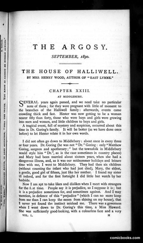 The Argosy, Vol. 50