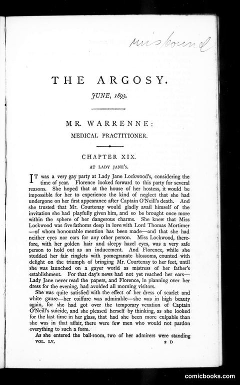 The Argosy, Vol. 55