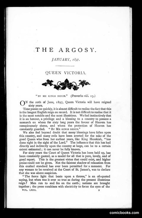 The Argosy, Vol. 63