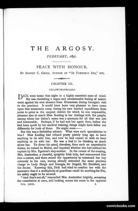 The Argosy, Vol. 63