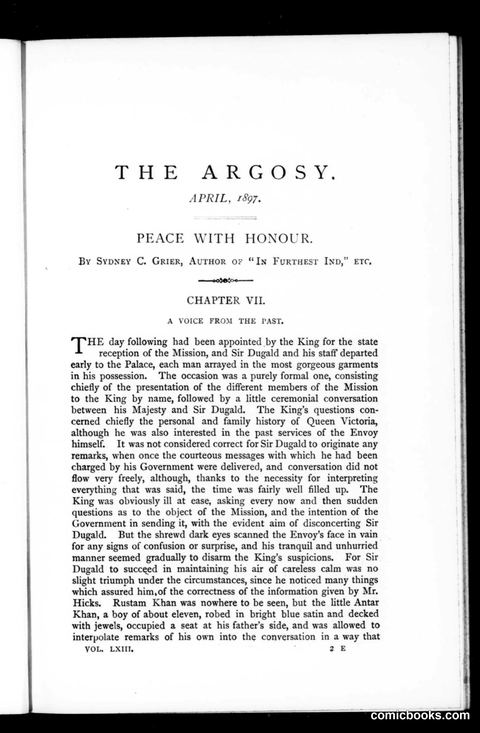 The Argosy, Vol. 63