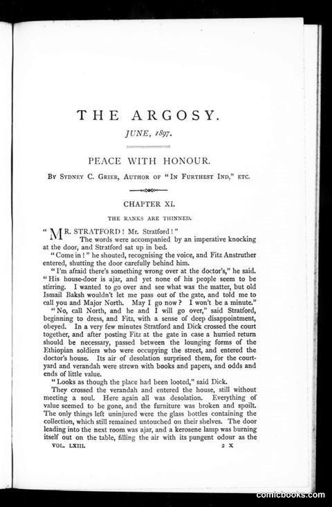 The Argosy, Vol. 63