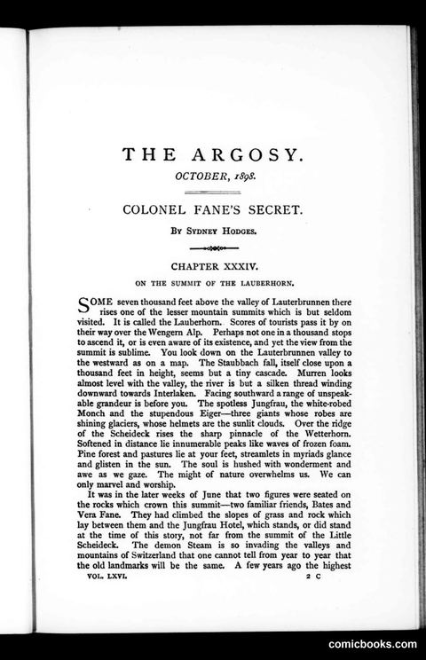 The Argosy, Vol. 66