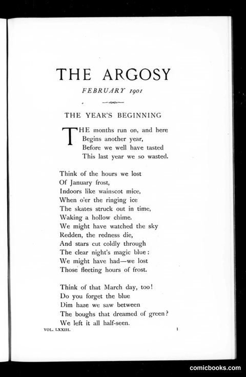 The Argosy, Vol. 73