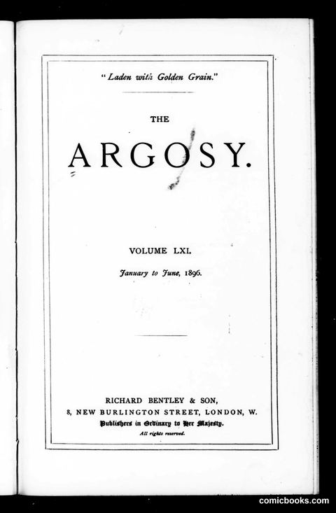 The Argosy, Volume LXI