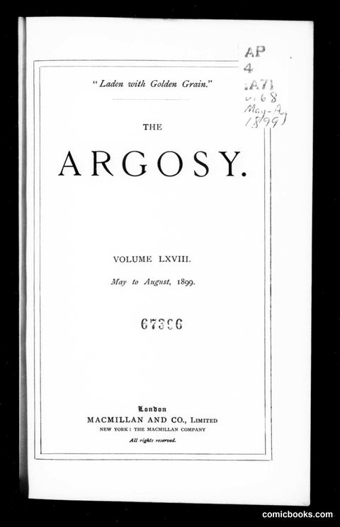 The Argosy, Vol. LXVIII