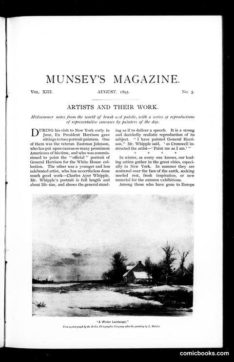 Munsey's Magazine, August 1895