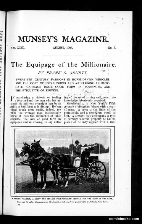Munsey's Magazine, August 1903