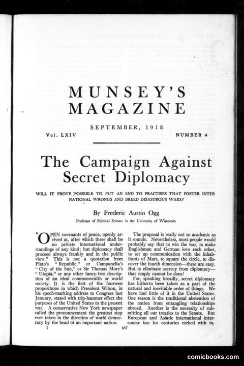 Munsey's Magazine, September 1918