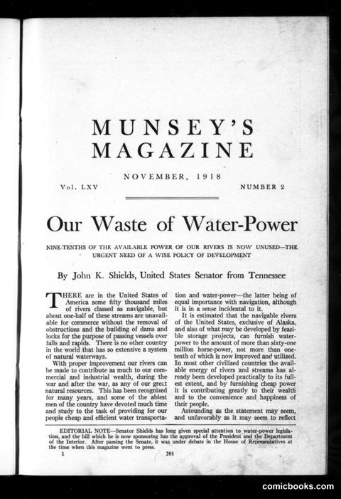 Munsey's Magazine, November 1918