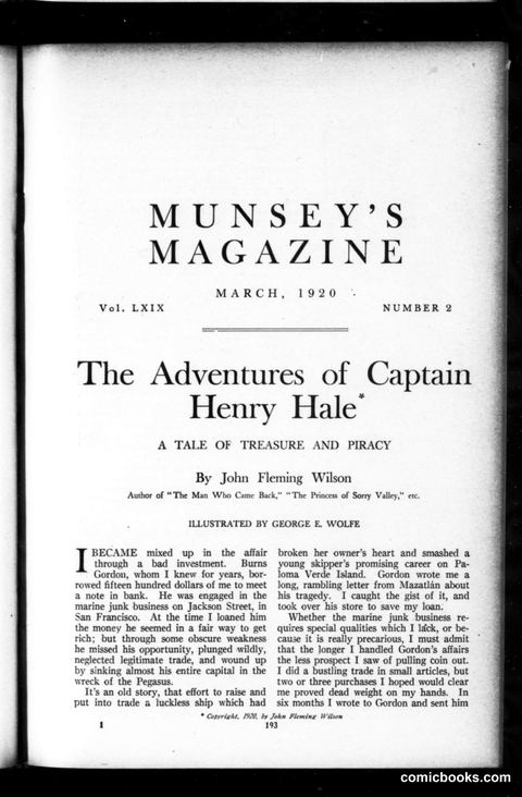 Munsey's Magazine, March 1920