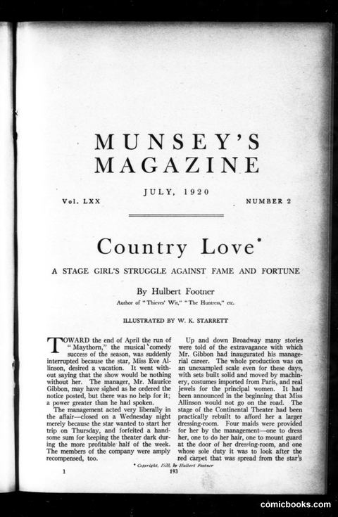 Munsey's Magazine, July 1920