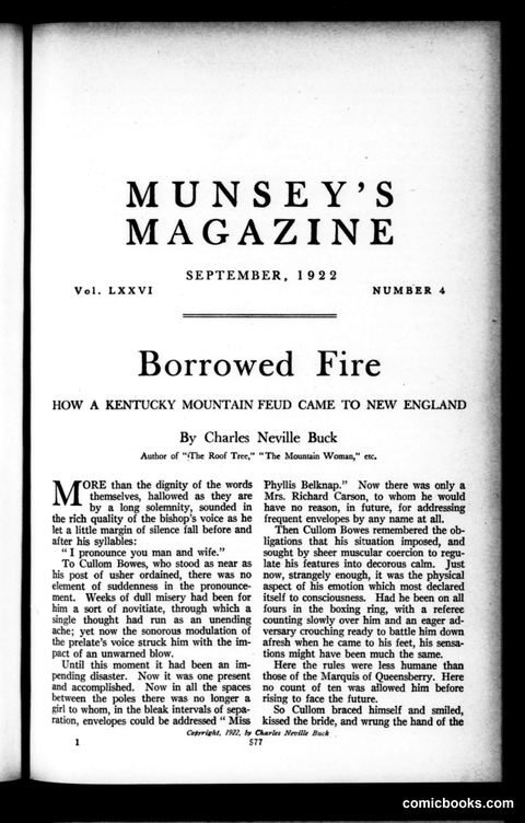 Munsey's Magazine, September 1922