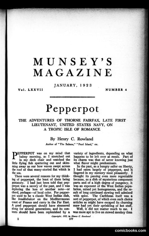 Munsey's Magazine, January 1928