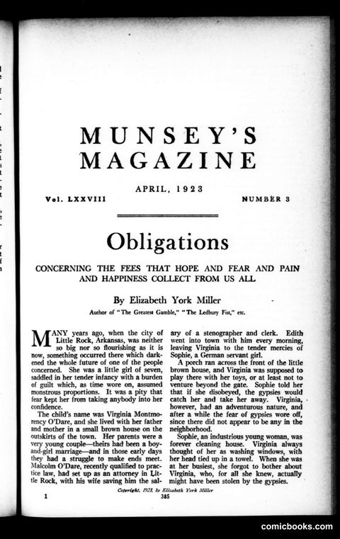 Munsey's Magazine, April 1923