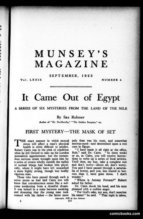 Munsey's Magazine, September 1923