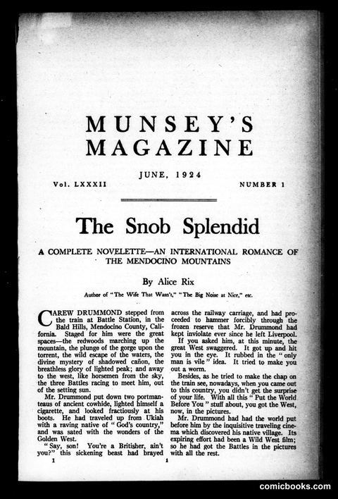 Munsey's Magazine, June 1924