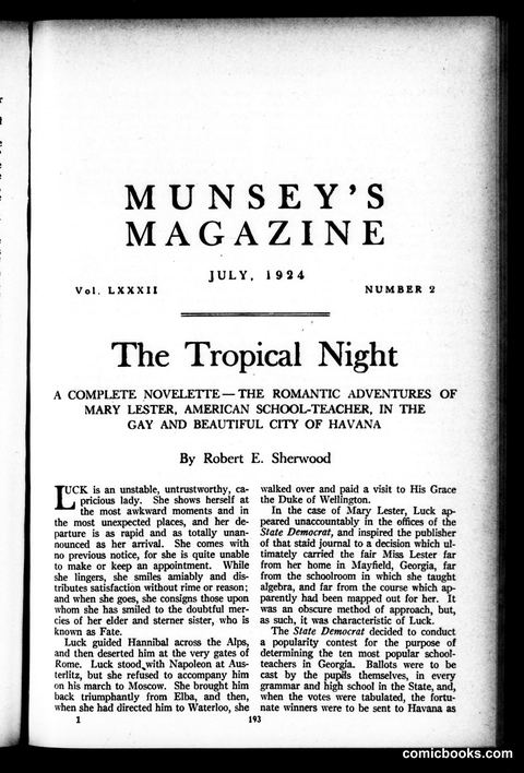 Munsey's Magazine, July 1924