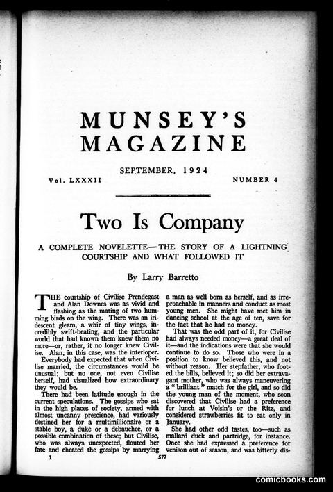 Munsey's Magazine, September 1924
