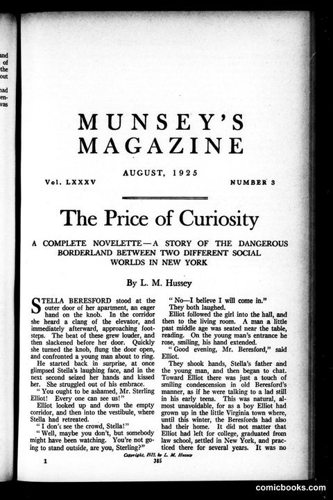 Munsey's Magazine, August 1925