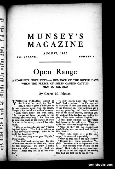 Munsey's Magazine, August 1926