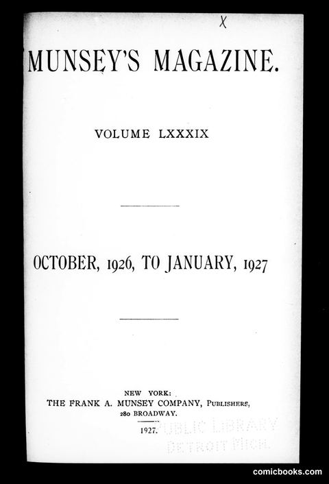 Munsey's Magazine, Volume LXXIX