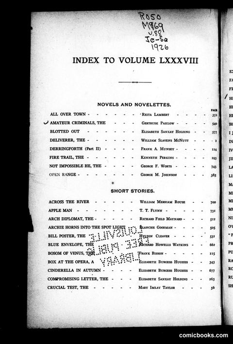 Munsey's Magazine, Volume LXXXVIII (1926)