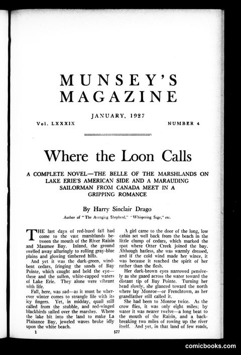 Munsey's Magazine, January 1927
